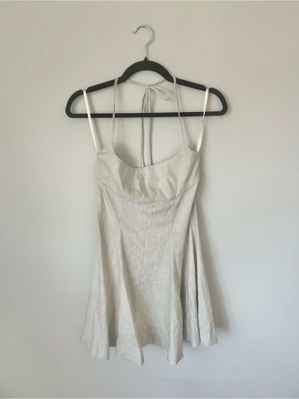 Staud Leone A-line Linen Dress